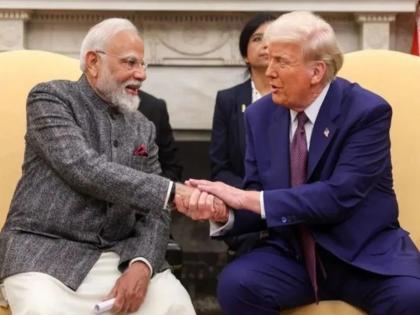 Prime Minister Modi also thanked Donald Trump for his sudden praise! He said... | डोनाल्ड ट्रम्प यांनी अचानक कौतुक करताच पंतप्रधान मोदी यांनीही मानले आभार! म्हणाले... Prime Minister Modi also thanked Donald Trump for his sudden praise! He said... | डोनाल्ड ट्रम्प यांनी अचानक कौतुक करताच पंतप्रधान मोदी यांनीही मानले आभार! म्हणाले...