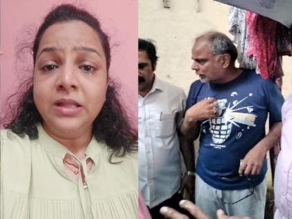 Trupti Sagar Deorukhkar Video : Gujarathi people refused a house to marathi women in mulund west, saying that she would not give a house to a Marathi man; The MNS showed his disdain | मराठी माणसाला घर देणार नाही, म्हणत महिलेला घर नाकारले; मनसेने हिसका दाखविला