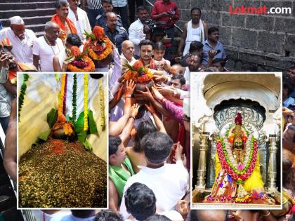 Sharadiya Navratri festival starts with Ghat installation at Tuljabhavani Devi Temple | तुळजाभवानी देवीची सिंहासनावर पूर्ववत प्रतिष्ठापना; घटस्थापनेने नवरात्रोत्सव प्रारंभ!