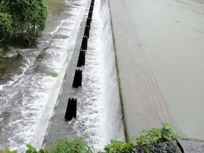 tulsi lake filled up and started flowing | तुळसी तलाव भरुन वाहू लागला