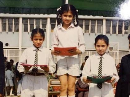 Bollywood and south popular actress childhood school days photos went viral on social media | दोन वेण्यांमधल्या 'या' क्यूट मुलीला ओळखलंत का?, साऊथपासून बॉलिवूडपर्यंत आहे तिचा डंका