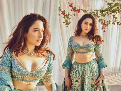 Bahubali फेम तमन्ना भाटिया लेहंग्यात दिसली Bold & Beautiful, फोटोंची होतेय सर्वत्र चर्चा