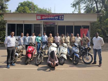 Working at the washing center and stealing a bicycle in the rest of the time; The innkeeper grinned | वाॅशिंग सेंटरवर काम करून उर्वरित वेळेत चोरायचा दुचाकी; सराईत चोरट्याच्या मुसक्या आवळल्या