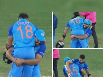 India Vs Pakistan Live T20 Match Captain Rohit Sharma praised Virat Kohli and Hardik Pandya | India Vs Pakistan T20 Live : हॅट्स ऑफ विराट! भावनिक झालेल्या रोहित शर्माने विराटला ठोकला कडक सलाम