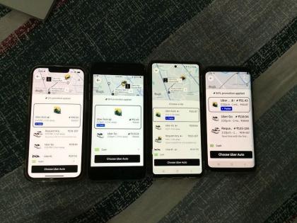 Uber's scam exposed, charges based on mobile battery, new experiment exposed... | उबरचा गोलमाल आला समोर, मोबाईलच्या बॅटरीनुसार आकारते दर, नव्या प्रयोगात झाली पोलखोल...