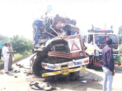 Double accident on Pune-Bengaluru National Highway near Uchgaon; One woman killed, three injured | पुणे-बेंगळुरू राष्ट्रीय महामार्गावर उचगावनजीक दुहेरी अपघात; तिघे जखमी