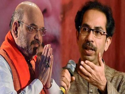 Shiv Sena criticism on BJP Devendra Fadnavis, Chandrakant Patil and Home Minister Amit Shah | अमित शाहांचे नेमके वय किती ते माहीत नाही, पण...; शिवसेनेची भाजपावर बोचरी टीका