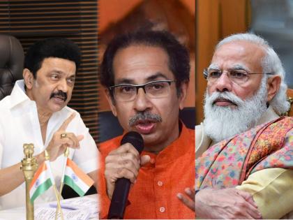 shiv sena praises tamil nadu cm mk stalin over governor clash and criticized maharashtra govt in saamana editorial | Maharashtra Politics: “शाब्बास स्टॅलिन! अस्मितेसाठी केंद्राशी पंगा, महाराष्ट्रातील शेपूटबहाद्दरांनी...”