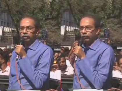 Uddhav Thackeray: After losing the name and symbol of the party, Uddhav Thackeray again came out of Matoshree and addressed the Shiv Sainiks today. | Uddhav Thackeray: "माझ्या हातात आज काही नाही, पण...", कार्यकर्त्यांना उद्देशून बोलताना उद्धव ठाकरे भावूक!