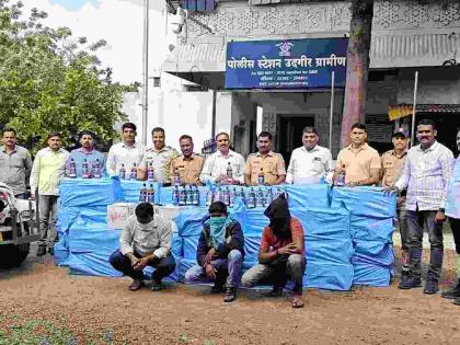 Transportation of liquor by road; Vehicle, liquor worth six lakh seized; Excise duty, police action | चाेरट्या मार्गाने दारूची वाहतूक; ६ लाखांची दारू जप्त; उत्पादन शुल्क, पाेलिसांची कारवाई