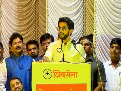 When Aditya Thackeray announces his candidacy for vidhan sabha, 'Matoshree' cheers | आदित्य ठाकरेंची उमेदवारी जाहीर होताच 'मातोश्रीं'ना अत्यानंद