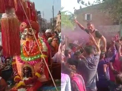 Datta Palkhi Ceremony in nashik sukene | रंगांची उधळण अन् भक्तीचा जल्लोष; रंगी रंगला दत्त पालखी सोहळा!