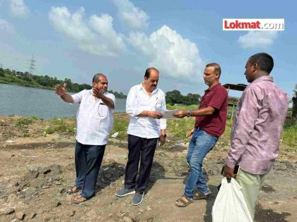 Bhoomi Pujan was held in Ulhasnagar a year and a half ago; The work of Ulhas river ghat is incomplete | दिड वर्षांपूर्वी उल्हासनगरमध्ये झाले होते भूमिपूजन; उल्हास नदीच्या घाटाचे काम अद्याप अर्धवट