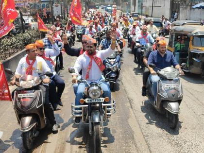 bike rally on the occasion of cheti chand yatra in ulhasnagar | उल्हासनगरात चेटीचंड यात्रेनिमित्त बाईक रॅली