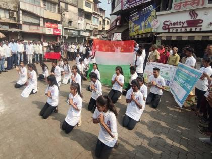 Public awareness rally about sanitation and plastic bag ban in Ulhasnagar | उल्हासनगरमध्ये स्वच्छता व प्लास्टिक पिशव्या बंदीबाबत जनजागृती रॅली