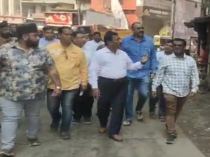 NCP and BJP face to face over road construction in Ulhasnagar, inspection of road by commissioner | Ulhasnagar: उल्हासनगरात रस्ता बांधणीवरून राष्ट्रवादी व भाजप आमने-सामने, आयुक्तांकडून रस्त्याची पाहणी