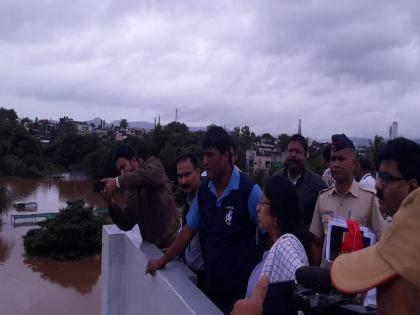 heavy rain in umbraj satara | उंब्रज येथील 56 पुरग्रस्तांना सुरक्षित स्थळी हलवले 