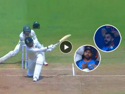 IND vs AUS 3rd Test Live Updates Umesh Yadav Rocks Rohit Sharma Virat Kohli shocked watch reaction video 2 huge sixes in single over against Australia spinners | IND vs AUS 3rd Test: दे दणादण!! Umesh Yadav ने एकाच ओव्हरमध्ये मारले २ सिक्स... रोहित-विराटही झाले Shocked, पाहा Video