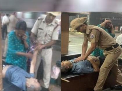 Husband suffered a heart attack in the train, wife saved husband's life by giving CPR | पतीला हृदयविकाराचा झटका, कलियुगातील 'सावित्री'च्या प्रेमापुढे मृत्यूनेही मानली हार!