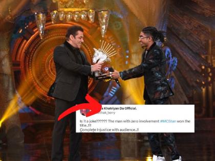 bigg boss makers trolled for making MC Stan winner calls it fixed show | MC Stan, Bigg Boss 16 : काय पाेरखेळ लावलाय तुम्ही...? एमसी स्टॅन जिंकताच प्रेक्षकांनी ‘बिग बॉस’वर काढली भडास