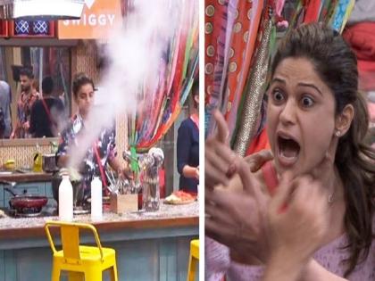 bigg boss ott contestant blasts bigg boss cooker photo viral | Bigg Boss OTT: घरात धमाका! एकीकडे भांडणाचा, दुसरीकडे  कुकरचा ‘ब्लास्ट’, फोटो व्हायरल