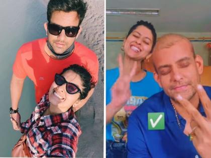 abhidnya bhave share video with her husband mehul suffering from cancer | ‘आम्ही आमच्या थेरपीच्या दिवसांत...’, अभिज्ञा भावेनं शेअर केला पतीसोबत खास व्हिडीओ