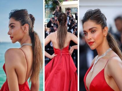 Cannes 2022 : झोपेतून उठून आलीस का? दीपिका पादुकोणची हेअर स्टाईल पाहून नेटकऱ्यांनी केलं ट्रोल