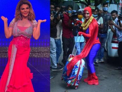 स्पायडर वुमन!! राखीचा नवा ड्रामा, असा तिचा अवतार तुम्ही कधीच पाहिला नसेल!