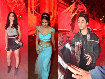 Aryan Khan, Janhvi Kapoor, Sara Ali Khan, and others attend Halloween party | Halloween party : हॅलोवीन पार्टी अन् आर्यन खानचा अ‍ॅटिट्यूड, पाहा स्टारकिड्सचे खास व्हिडीओ