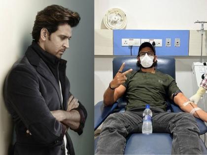 Hrithik Roshan donates blood at Mumbai hospital | सुपरस्टार हृतिक रोशन पोहोचला रूग्णालयात, नक्की झालं तरी काय?