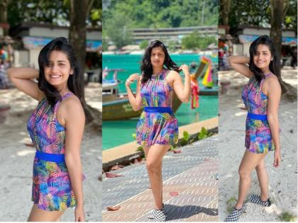 man udu udu jhal fame actress Hruta Durgule is on vacation in thailand | Hruta Durgule : कलरफुल्ल!! हृता दुर्गुळेनं शेअर केले थायलंड ट्रिपचे फोटो, तुम्ही पाहिलेत का?