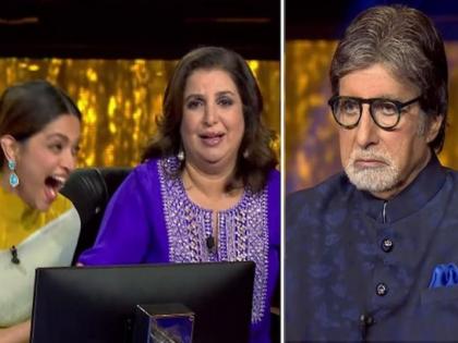 Farah Khan offers Amitabh Bachchan ‘mera ek baccha lelo’ for more KBC questions | KBC 13 : मेरा एक बच्चा ले लो...! फराह खानची ऑफर ऐकून अमिताभ यांनाही आवरलं नाही हसू