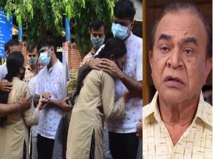 Ghanshyam Nayak Demise: Asit Modi, Bhavya Gandhi, Dilip Joshi & other Taarak Mehta Ka Ooltah Chashmah members spotted at actor's funeral | Nattu Kaka Funeral: बाघाच्या गळ्यात पडून ढसाढसा रडली नट्टू काकांची लेक; घनश्याम नायक अनंतात विलीन