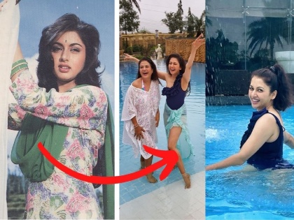 salman khan maine pyar kiya fame bhagyashree latest bikini pics are viral on internet | 52 वर्षांच्या भाग्यश्रीने बिकिनीत दिल्या ग्लॅमरस पोझ, फोटो पाहून थक्क व्हाल