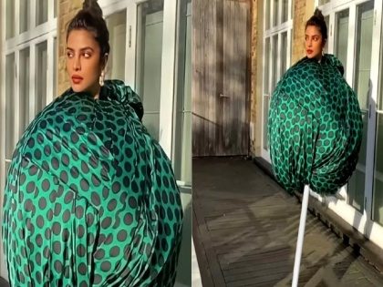 Priyanka Chopra's green ball dress inspires memes | प्रियंका चोप्राचा बलून ड्रेस पाहून हसू आवरणार नाही, मीम्स पहाल तर हसून हसून वेडे व्हाल!!