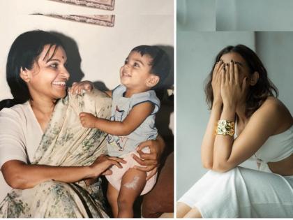 Do you recognize 'this' little girl on her mother's side? Radhika Apte childhood pics | आईच्या कडेवरच्या ‘या’ चिमुकलीला ओळखलं? बोल्डनेसमुळे आज सगळ्यांना करते ‘क्लीनबोल्ड’