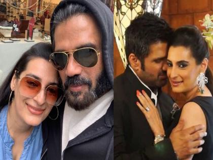 birthday special suniel shetty wife is richer more then him she is like a lady ambani | सुनील शेट्टीपेक्षा श्रीमंत आहे त्याची बायको, दर महिन्याला छापते करोडो