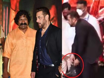 Salman Khan removed his shoes before paying tribute to Chhatrapati shivaji maharaj | VIDEO : ‘धर्मवीर’ सिनेमाच्या ट्रेलर लाँचदरम्यान सलमान खानने केलं असं काही, जिंकली सगळ्यांची मनं