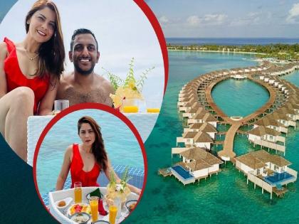 sonalee kulkarni enjoying holidays in kandima maldives |  मालदीवच्या या अलिशान रिसॉर्टमध्ये आहे ‘अप्सरे’चा मुक्काम, एक दिवसाचं भाडं माहितेय का?