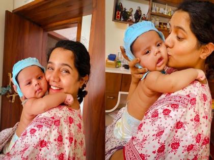 actress urmila nimbalkar share-a photo with her son 13th week of postpartumught | कधी वाटलं नव्हतं... कळकट्ट, पोटाचा घेर असलेला आयुष्याचा काळ..., उर्मिला निंबाळकरची पोस्ट चर्चेत