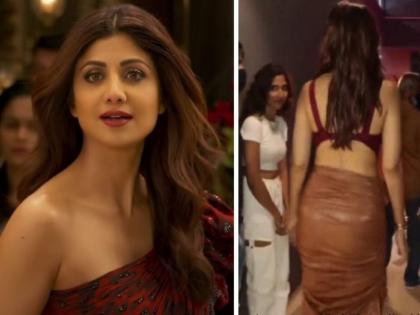 shilpa shetty gets troll for wearing bold dress during hungama 2 promotion |  ब्लाऊज घालायला विसरलीस का?  शिल्पा शेट्टीच्या बोल्ड ड्रेसमुळे सोशल मीडियावर ‘हंगामा’