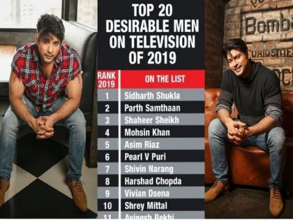 Sidharth Shukla most desirable man as per Times top 20 list