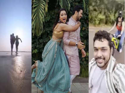 Newlyweds Suyash Tilak and Aayushi Bhave enjoy a lavish honeymoon in Goa | कुठं कुठं जायाचं हनिमूनला...! सुयश आणि आयुषी या ठिकाणी पोहचले हनिमूनला