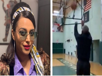 swara bhasker reaction on barack obama shoots three pointer actress says this mans swag video viral | या व्यक्तिचा ‘स्वॅग’ पाहा...! अभिनेत्री स्वरा भास्करही झाली फिदा