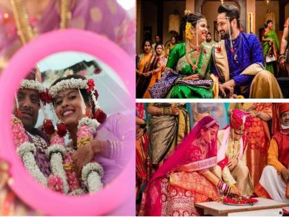 Year Ender 2021 : वर्षभरात 'या' मराठी सेलिब्रिटींनी बांधली लग्नगाठ, पाहा त्यांचे खास फोटो