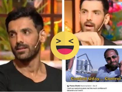 John Abraham Explains How Heart Attacks Occur, and Twitter Is Baffled | हार्ट अटॅक म्हणजे काय रे भाऊ? जॉन अब्राहमनं पाजळलं ज्ञान, सगळेच ‘कोमात’!!