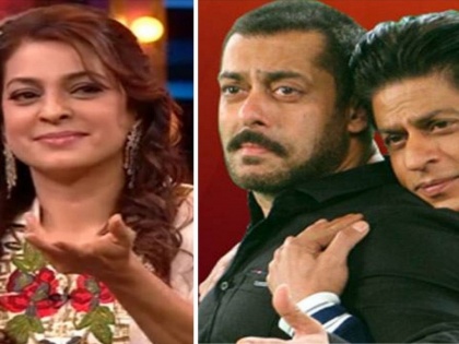 Juhi Chawla insulted Salman, Shahrukh and Madhuri in the live show, said I had rejected Salman | मी सलमानला रिजेक्ट केले होते...! जुही चावलाने उडवली सलमान, शाहरूख, माधुरीची  खिल्ली