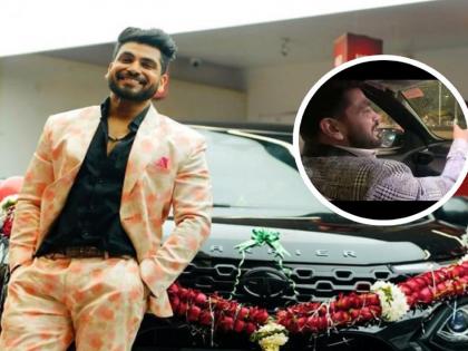 sumbul touqeer khan drivied shiv thakare brand new car video | Shiv Thakare Video : “माझी कार परत दे यार..”, सुंबुलने नवीन गाडीचं स्टेअरिंग धरताच शिवचं वाढलं टेन्शन