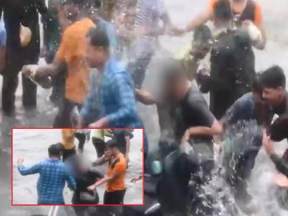 Police have arrested the youth who molested woman in heavy rain in Uttar Pradesh | गुढघाभर पाण्यात मदतीऐवजी काढली महिलेची छेड; VIDEO व्हायरल होताच मुख्यमंत्र्यांकडून कारवाई