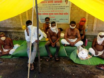 Assurance for social halls; villagers' hunger strike over | सामाजिक सभागृहासाठी आश्वासन; गावकऱ्यांचे उपोषण मागे